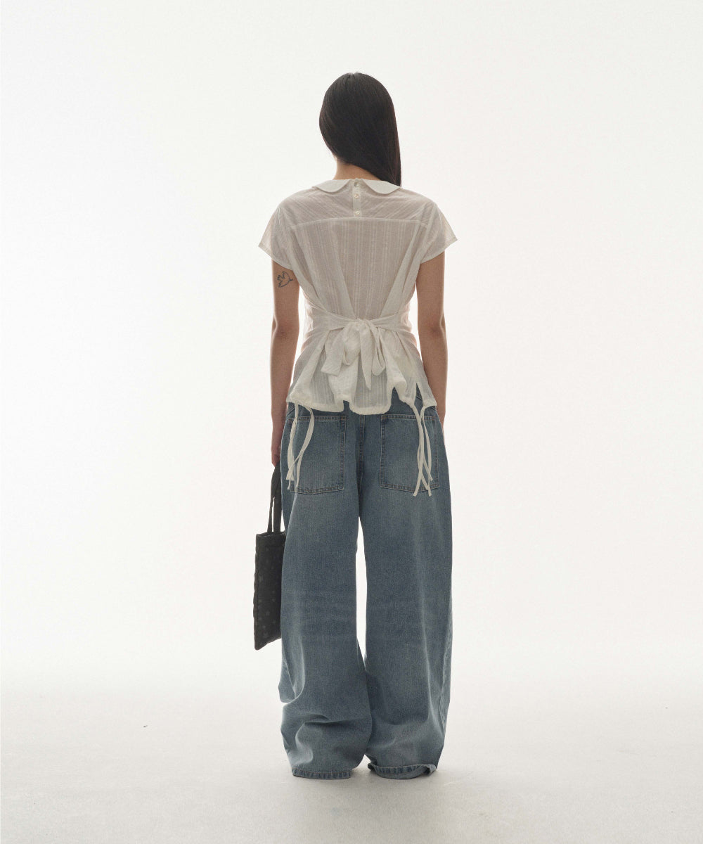 Coyseio - W Stitch Denim Pants (Blue) product image 7 | TRAB K-Fashion Australia