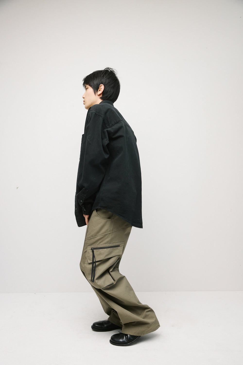 Hatchingroom - Darted Cargo Pants (Dark Beige) product image 9 | TRAB K-Fashion Australia
