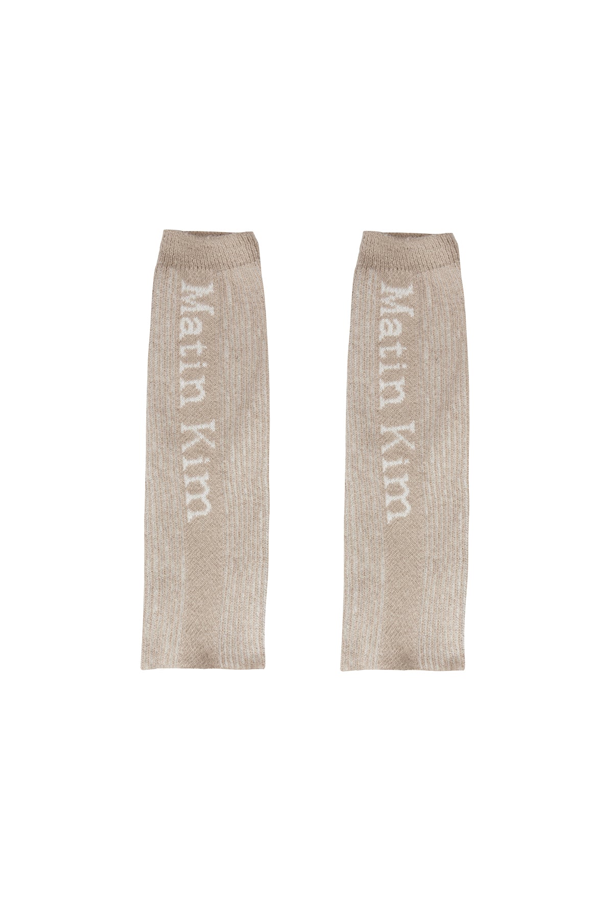 Matin Kim - Matin Stripe Leg Warmer (Beige) product image 1 | TRAB K-Fashion Australia