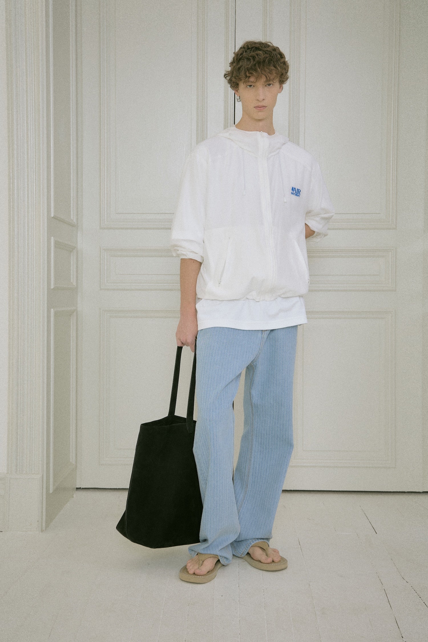 Stu - Embo Stripe Denim Pants Light (Blue) product image 7 | TRAB K-Fashion Australia