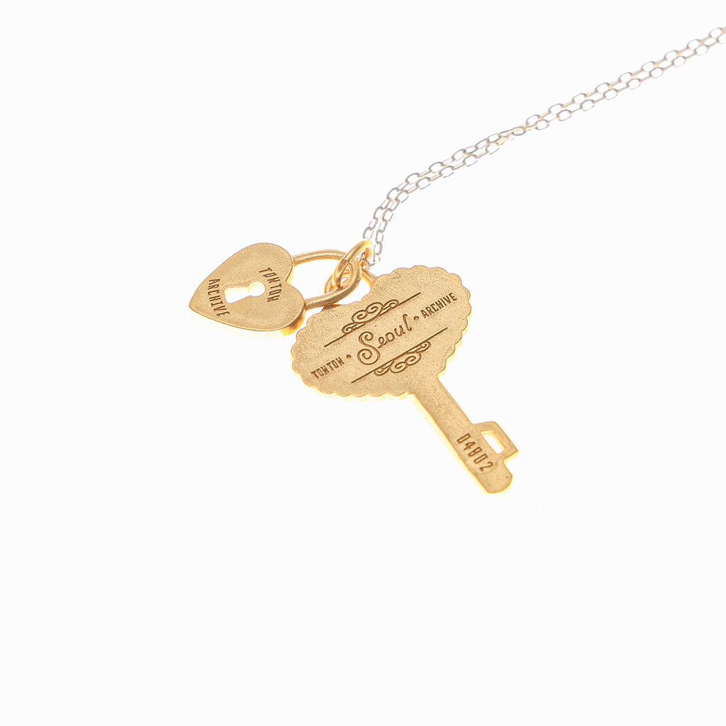 Towtow Archive - Oldy Hotel Key Pendant Necklace Silver & (Gold) product image 3 | TRAB K-Fashion Australia