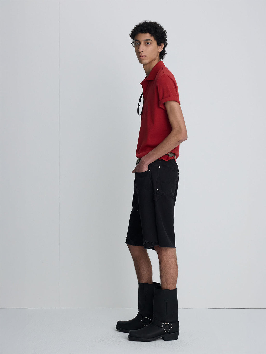 Tonywack - Soft Ribbed Polo Shirt (Dark Red) product image 3 | TRAB K-Fashion Australia