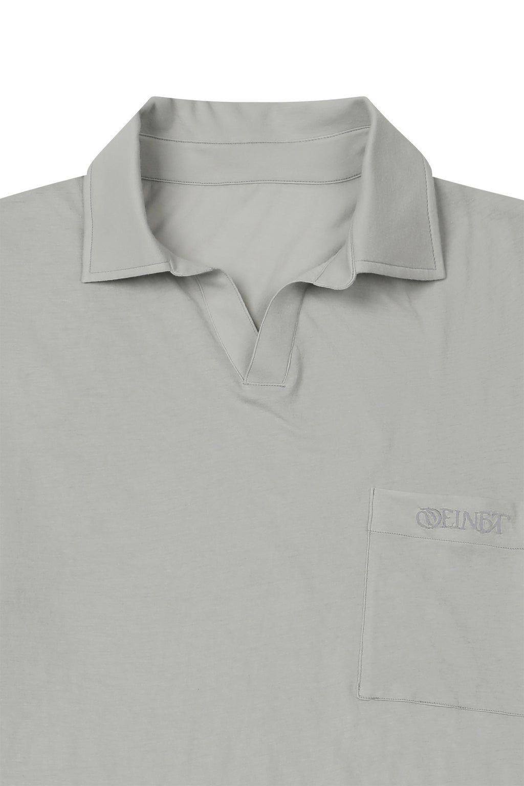 Deinet - Vintage Collar T-Shirt (Light Grey) product image 3 | TRAB K-Fashion Australia