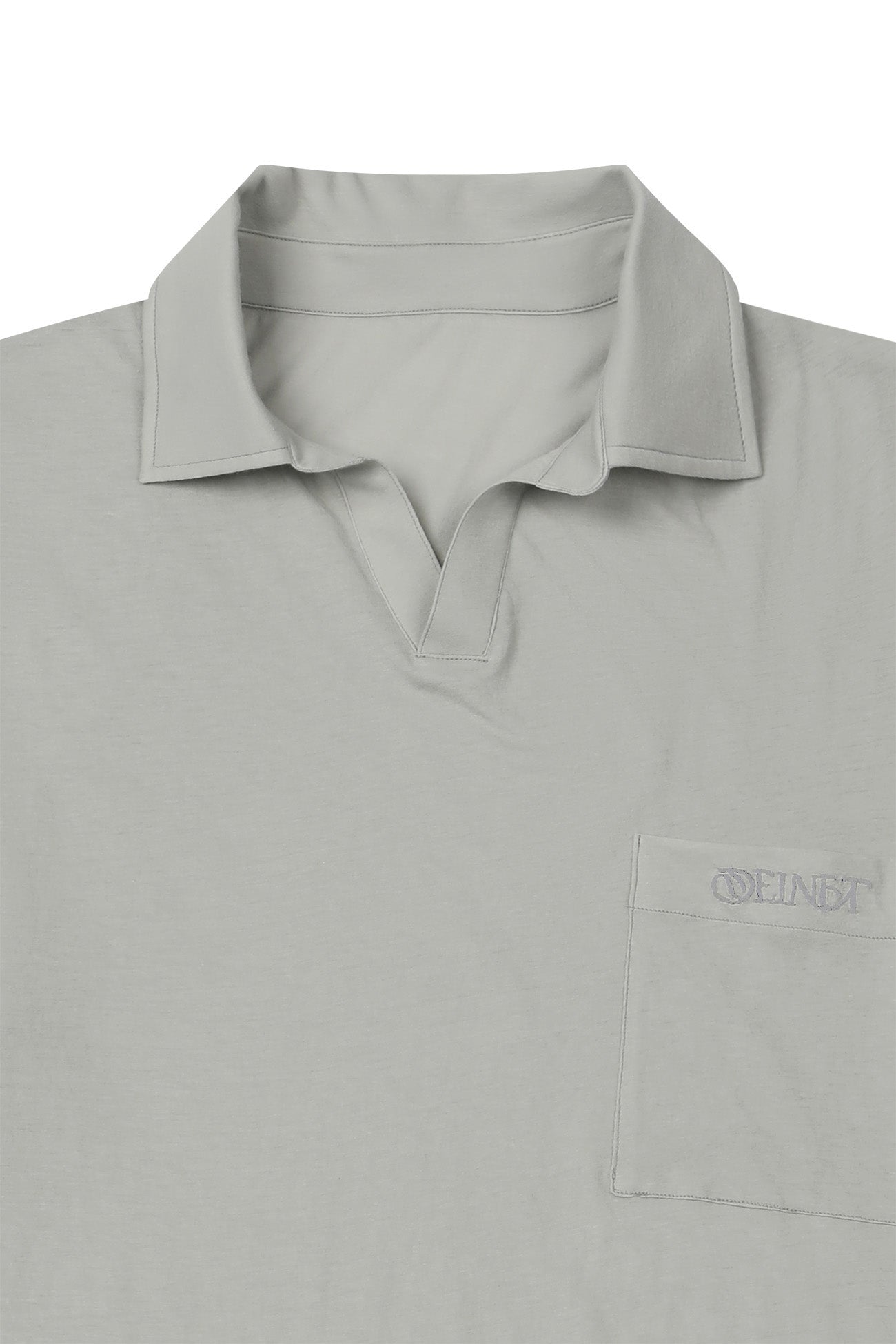 Deinet - Vintage Collar T-Shirt (Light Grey) product image 3 | TRAB K-Fashion Australia
