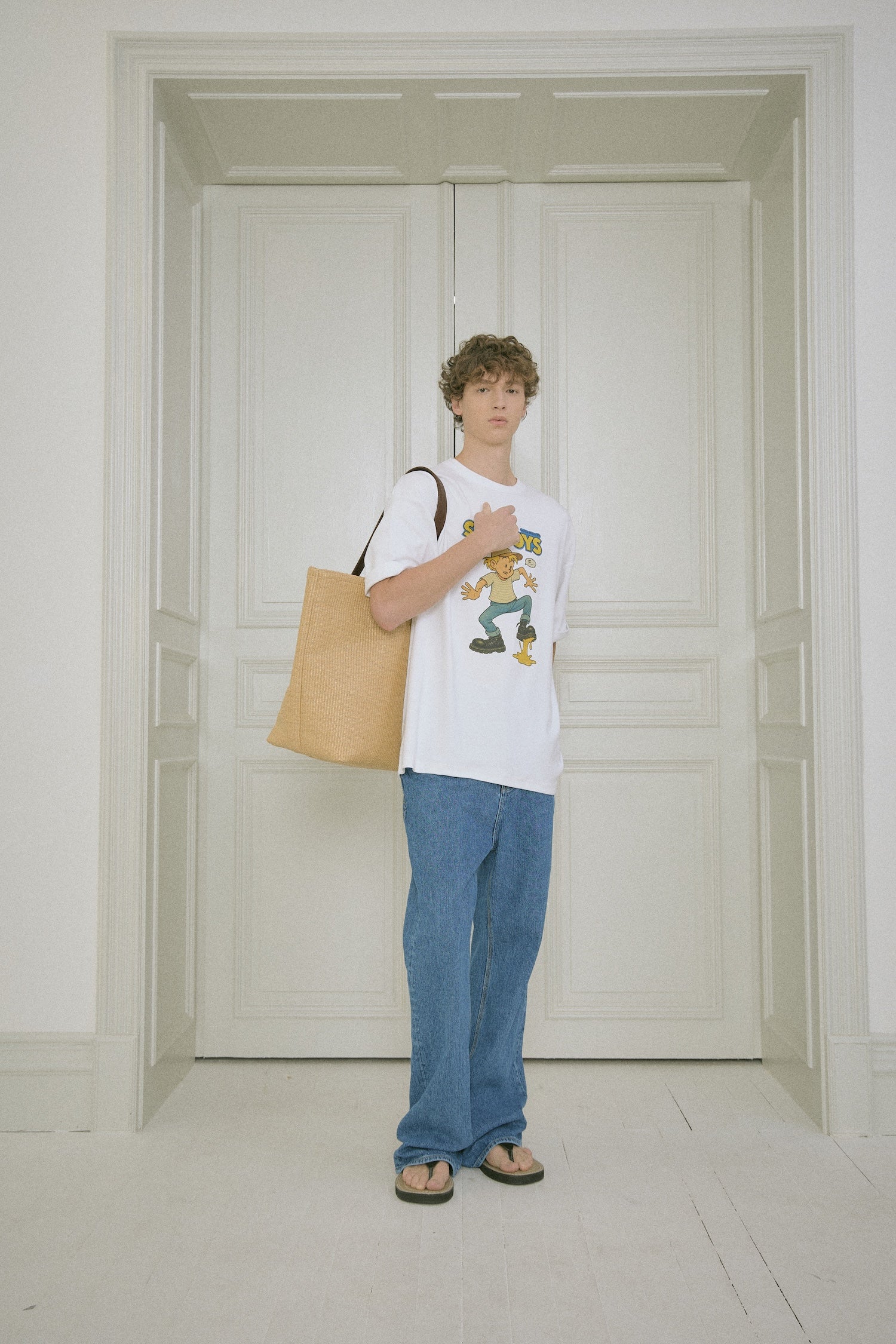 Stu - Stripe Denim Pants Mid (Blue) product image 6 | TRAB K-Fashion Australia