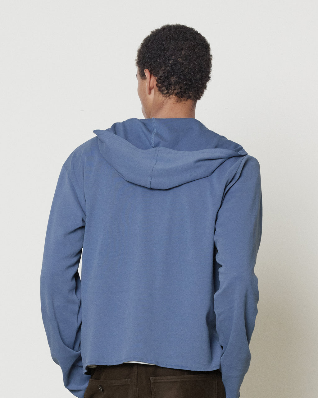 Brownyard - Smooth Jersey Hood Zip Up (Blue) product image 2 | TRAB K-Fashion Australia