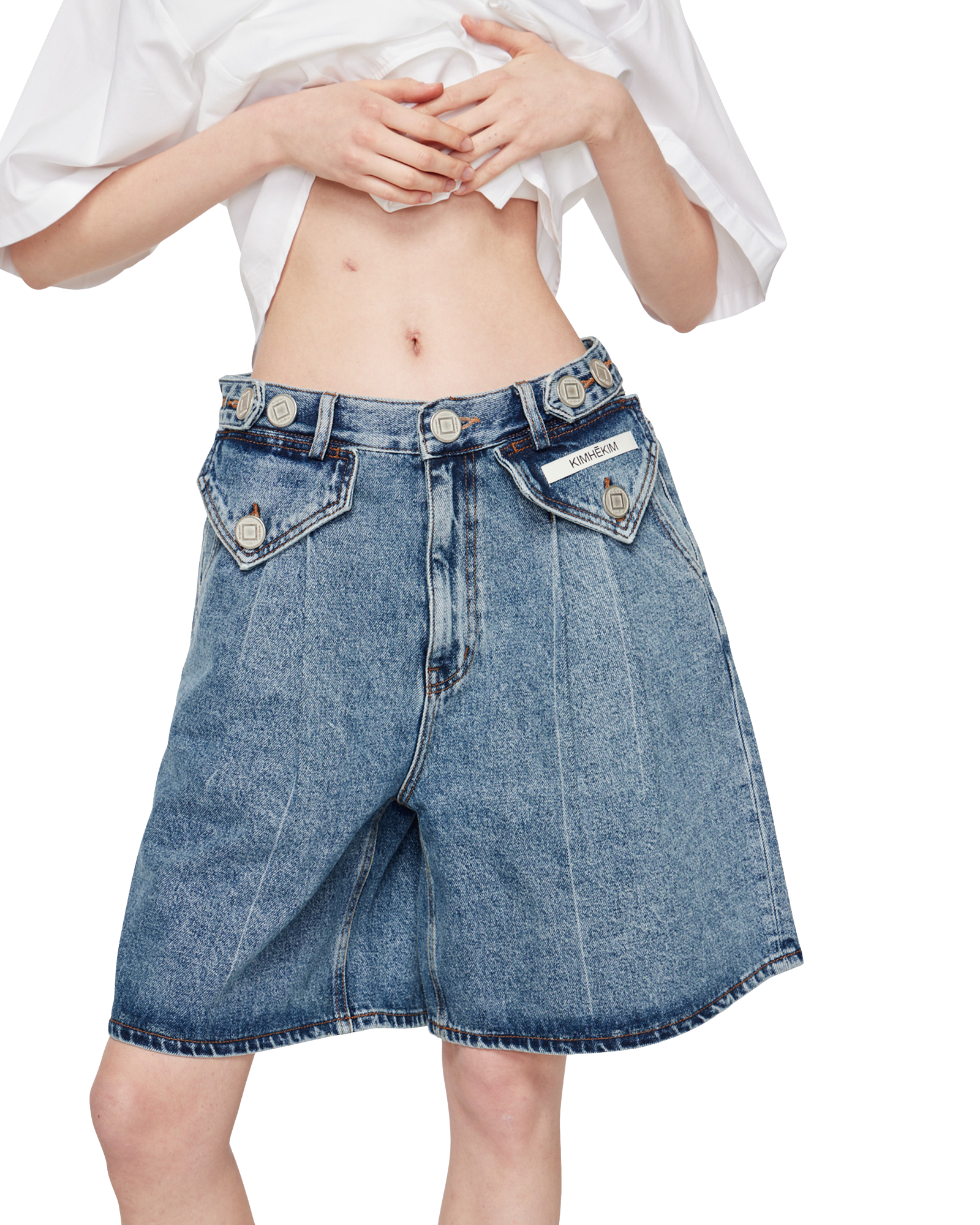 Kimhe Kim - Two Pocket Shorts (Sky Blue) product image 5 | TRAB K-Fashion Australia