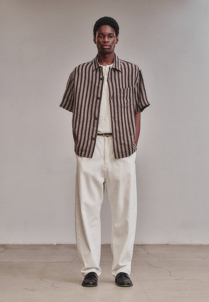 Art if acts - One Tuck Curve Denim Pants (Off White) product image 3 | TRAB K-Fashion Australia