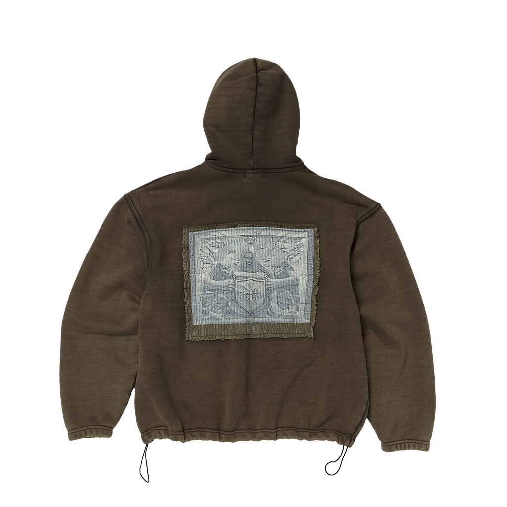 Thug Club - Devil Peace Patch Hoodie (Brown) product image 2 | TRAB K-Fashion Australia