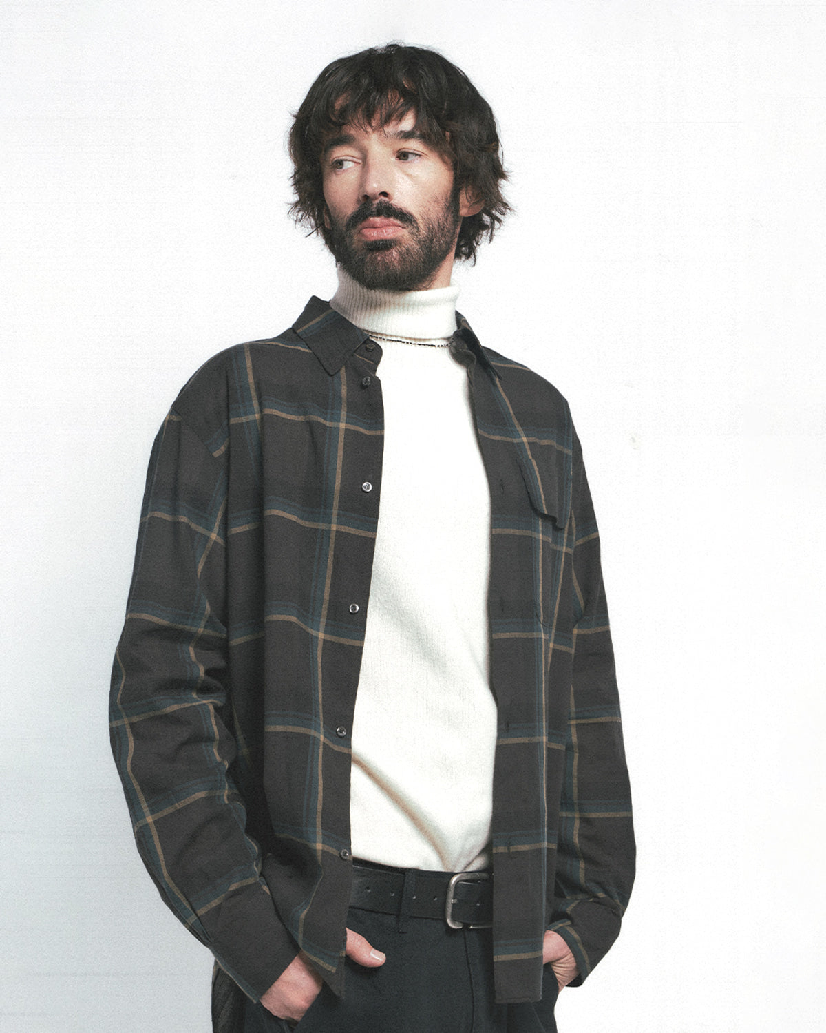 Eastlogue - Holiday Shirts (Brown Green Check) product image 2 | TRAB K-Fashion Australia