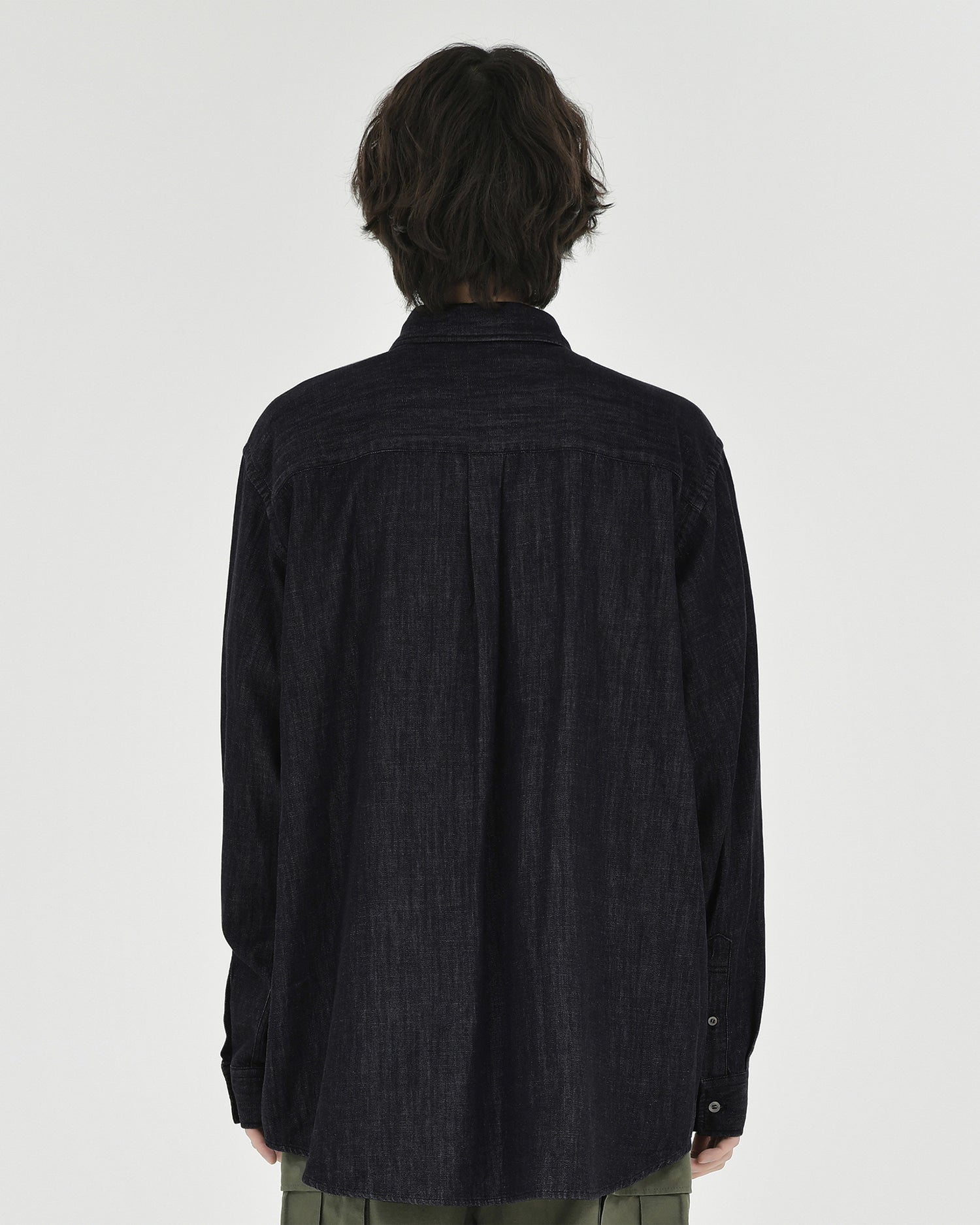 Brownyard - Button Down Denim Shirt (Black) product image 3 | TRAB K-Fashion Australia