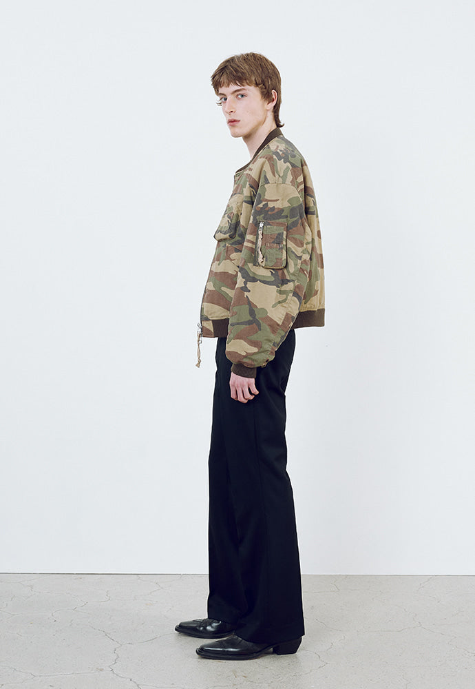 Tonywack - Camouflage Nylon Bomber (Beige/Green) product image 3 | TRAB K-Fashion Australia