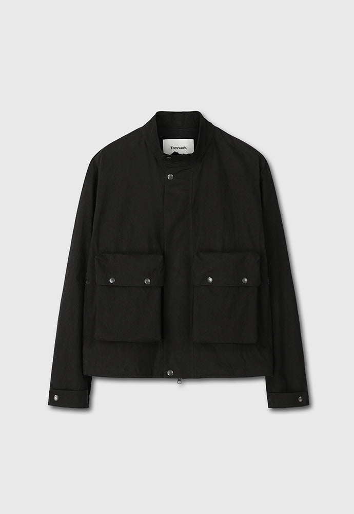 Tonywack - Washed C/P Utility Pocket Zip Jacket (Matt Black) product image 7 | TRAB K-Fashion Australia