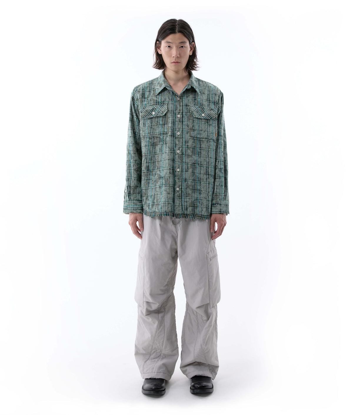 XLIM - Ep.10 05 Trousers (Light Gray) product image 1 | TRAB K-Fashion Australia