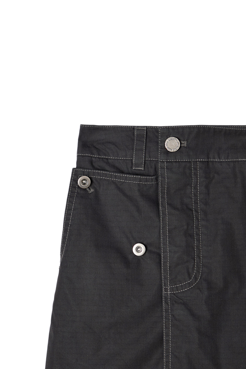 Matin Kim - Pocket Foldover Wrap Mini Skirt (Black) product image 3 | TRAB K-Fashion Australia