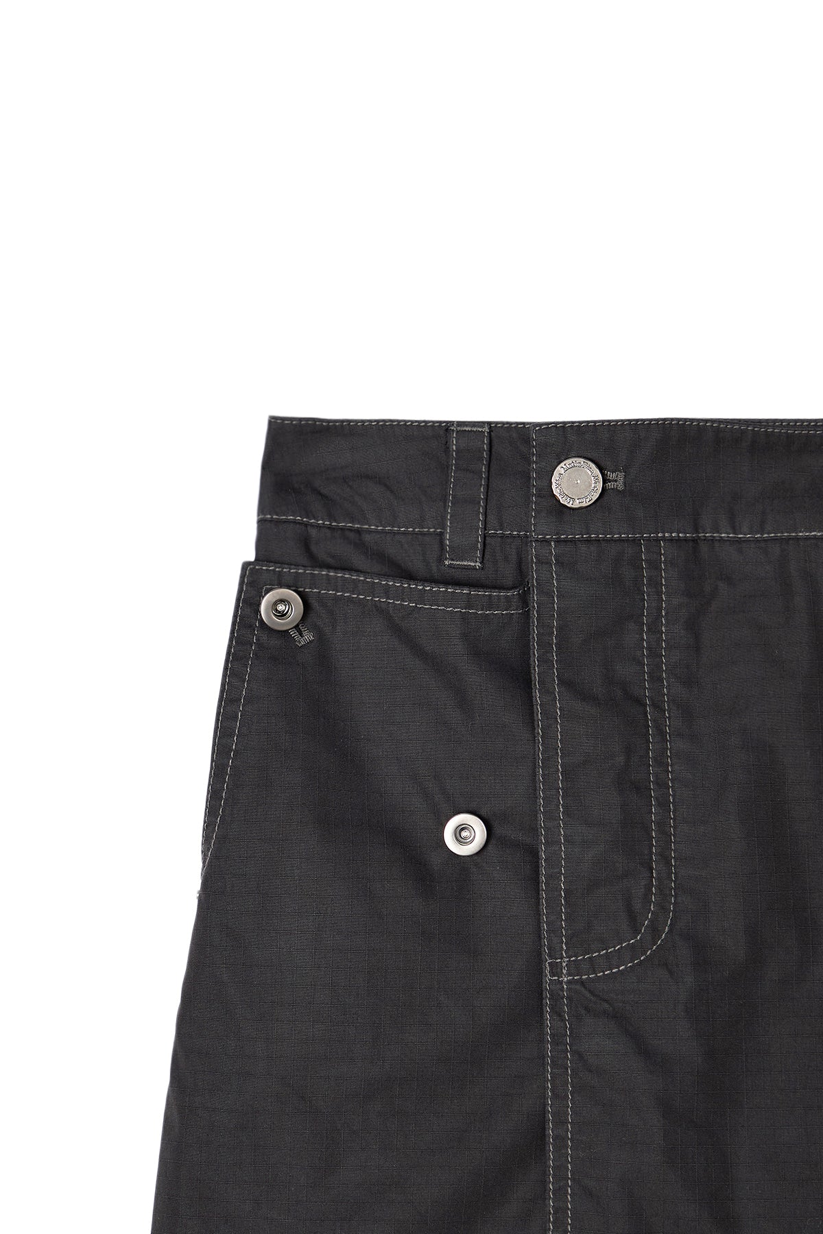 Matin Kim - Pocket Foldover Wrap Mini Skirt (Black) product image 3 | TRAB K-Fashion Australia