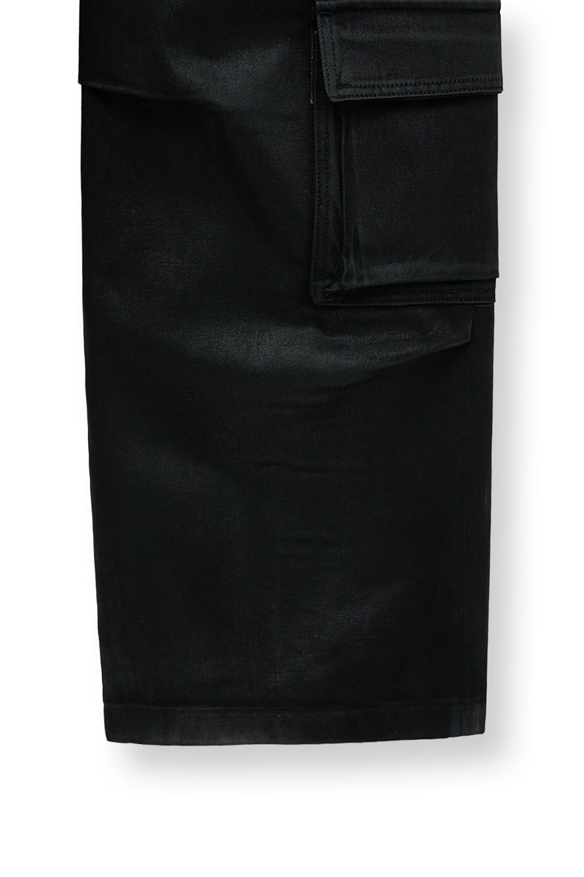 Matin Kim - Coating Cargo Denim Pants (Black) product image 5 | TRAB K-Fashion Australia