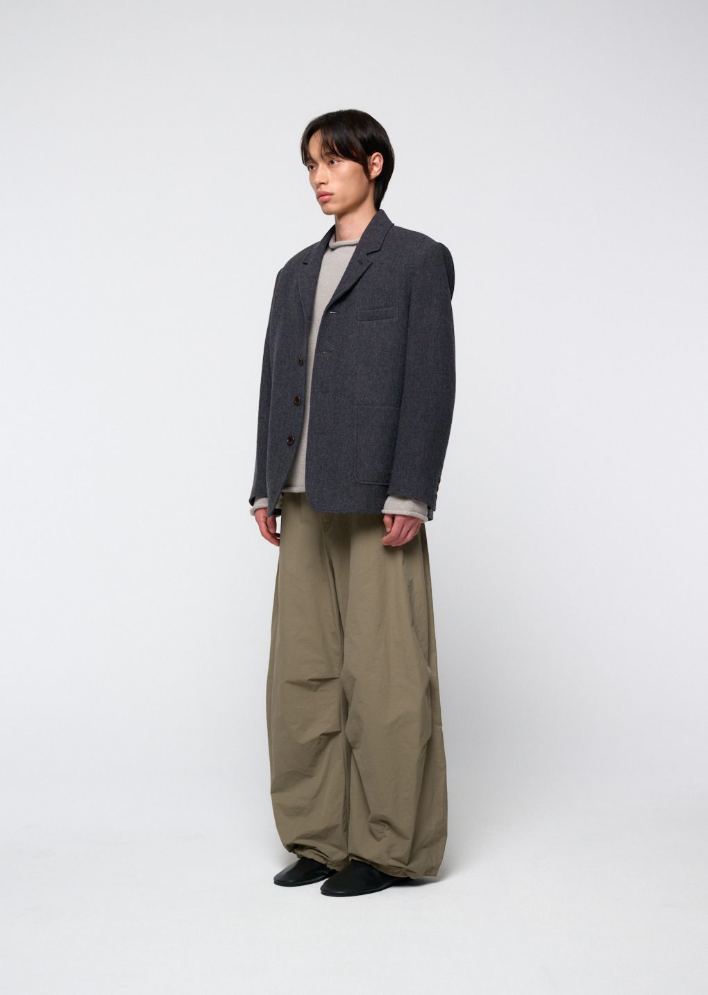 Amomento - Wool oversized jacket (Charcoal) product image 20 | TRAB K-Fashion Australia