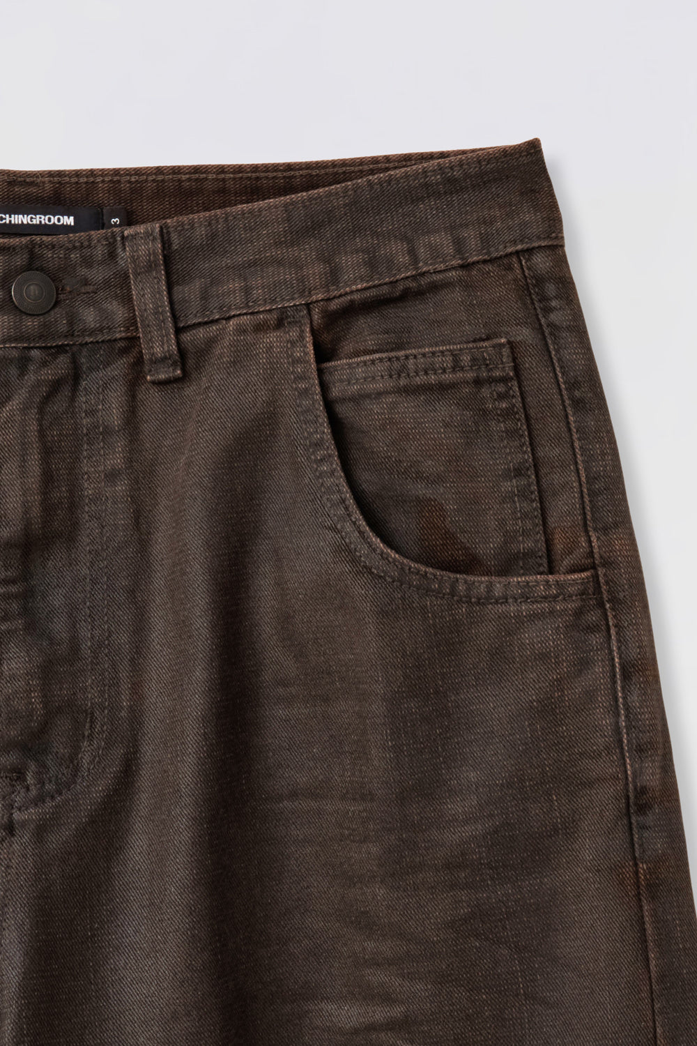 Hatchingroom - VTG Waxed Jeans (Dark Brown) product image 5 | TRAB K-Fashion Australia