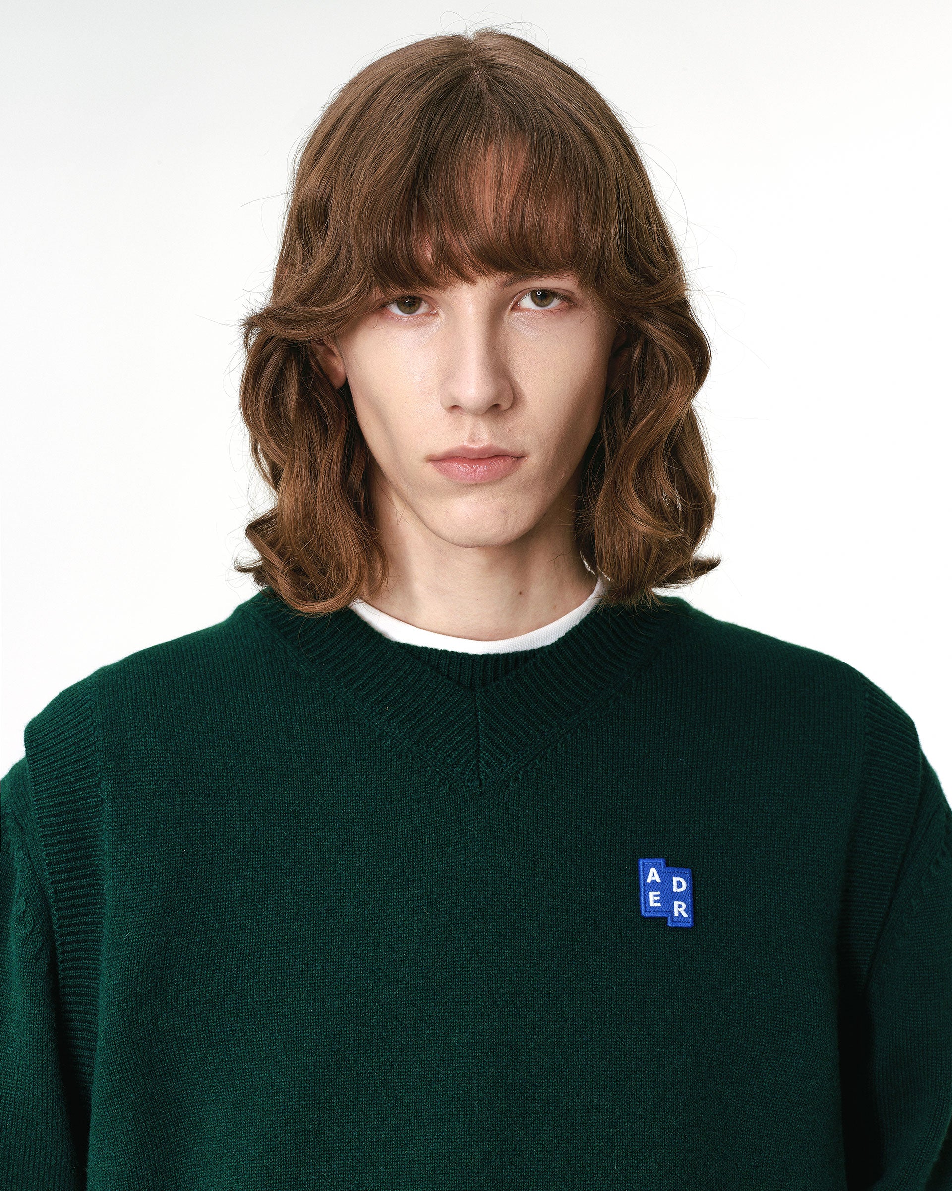 Ader Error - Sig; BL Tag knit vest 01 (Green) product image 2 | TRAB K-Fashion Australia
