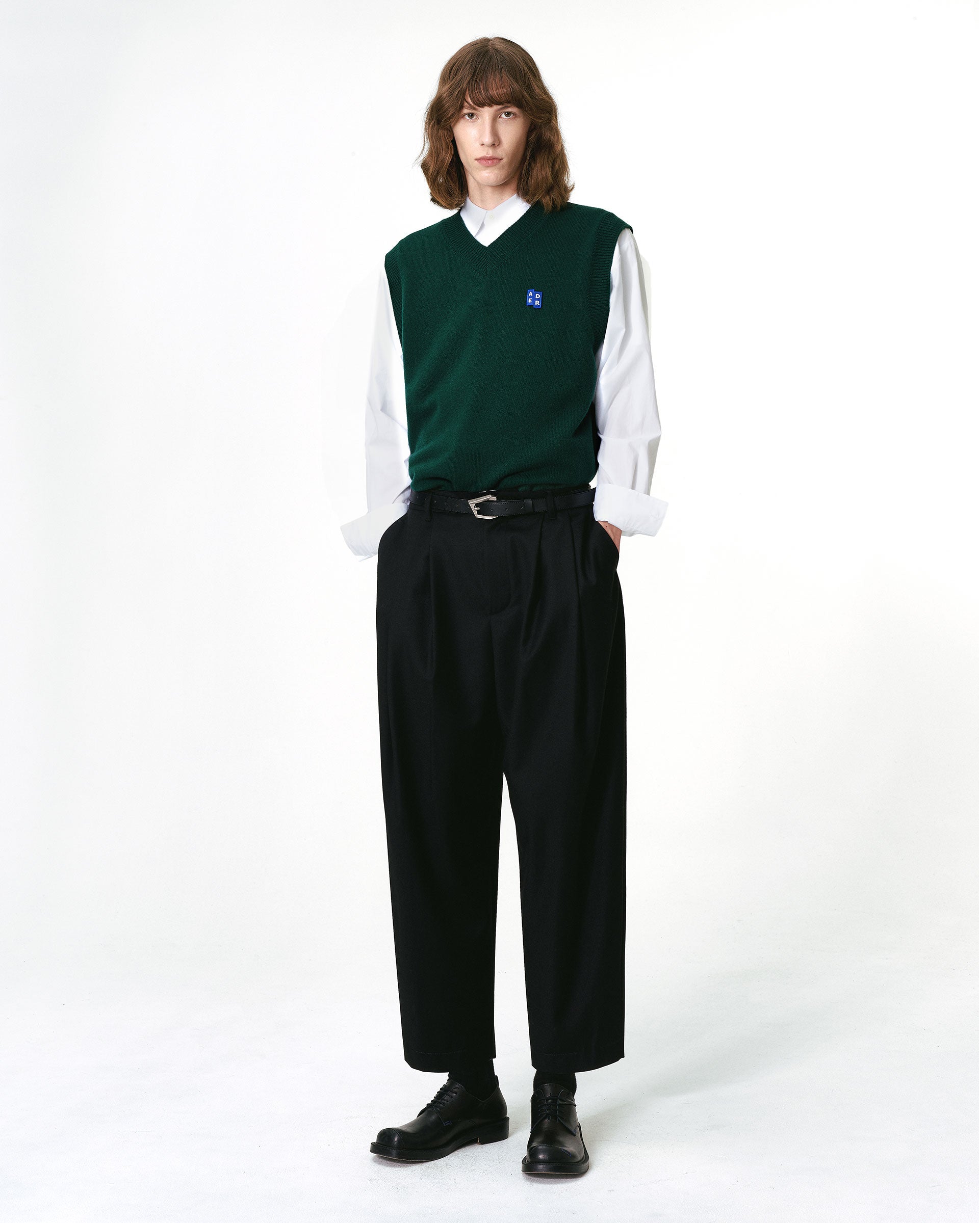 Ader Error - Sig; BL Tag knit vest 01 (Green) product image 3 | TRAB K-Fashion Australia