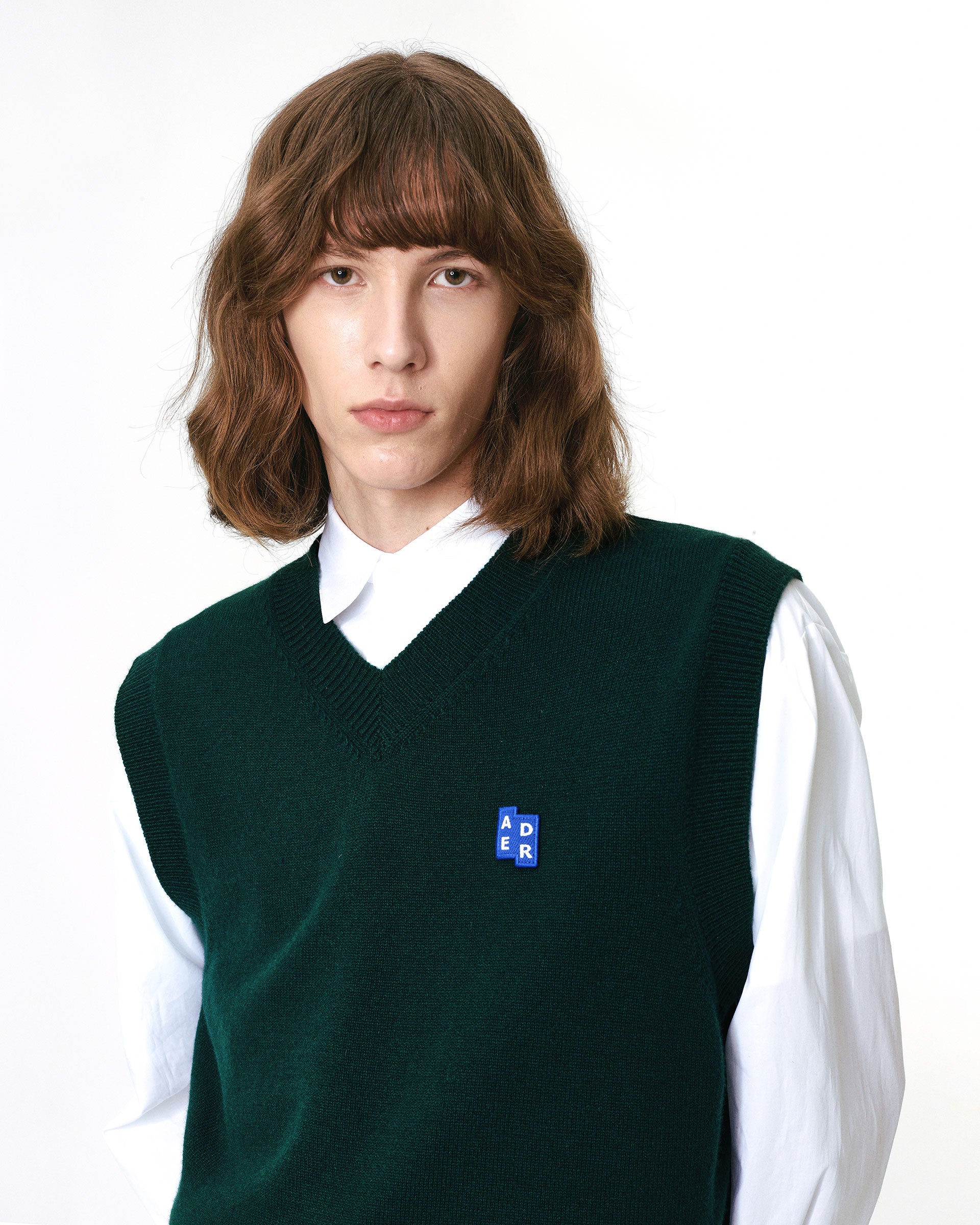 Ader Error - Sig; BL Tag knit vest 01 (Green) product image 4 | TRAB K-Fashion Australia