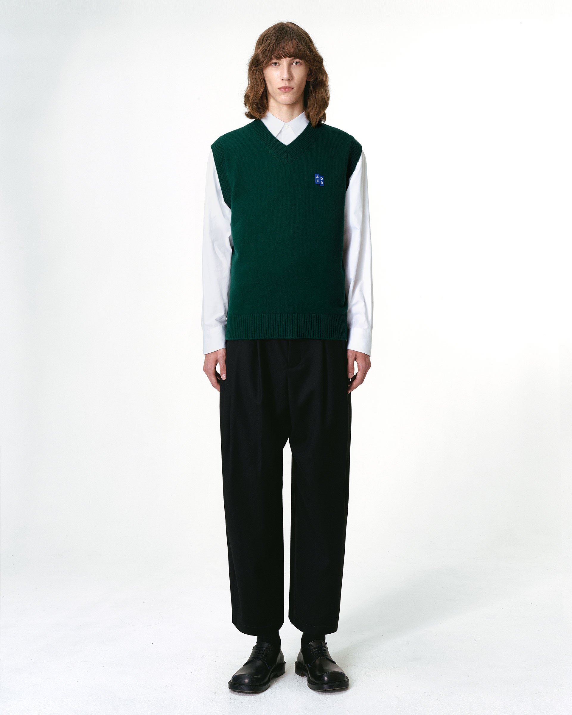 Ader Error - Sig; BL Tag knit vest 01 (Green) product image 5 | TRAB K-Fashion Australia
