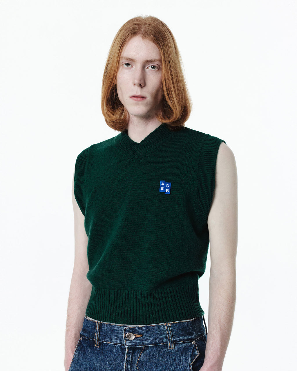 Ader Error - Sig; BL Tag knit vest 01 (Green) product image 12 | TRAB K-Fashion Australia