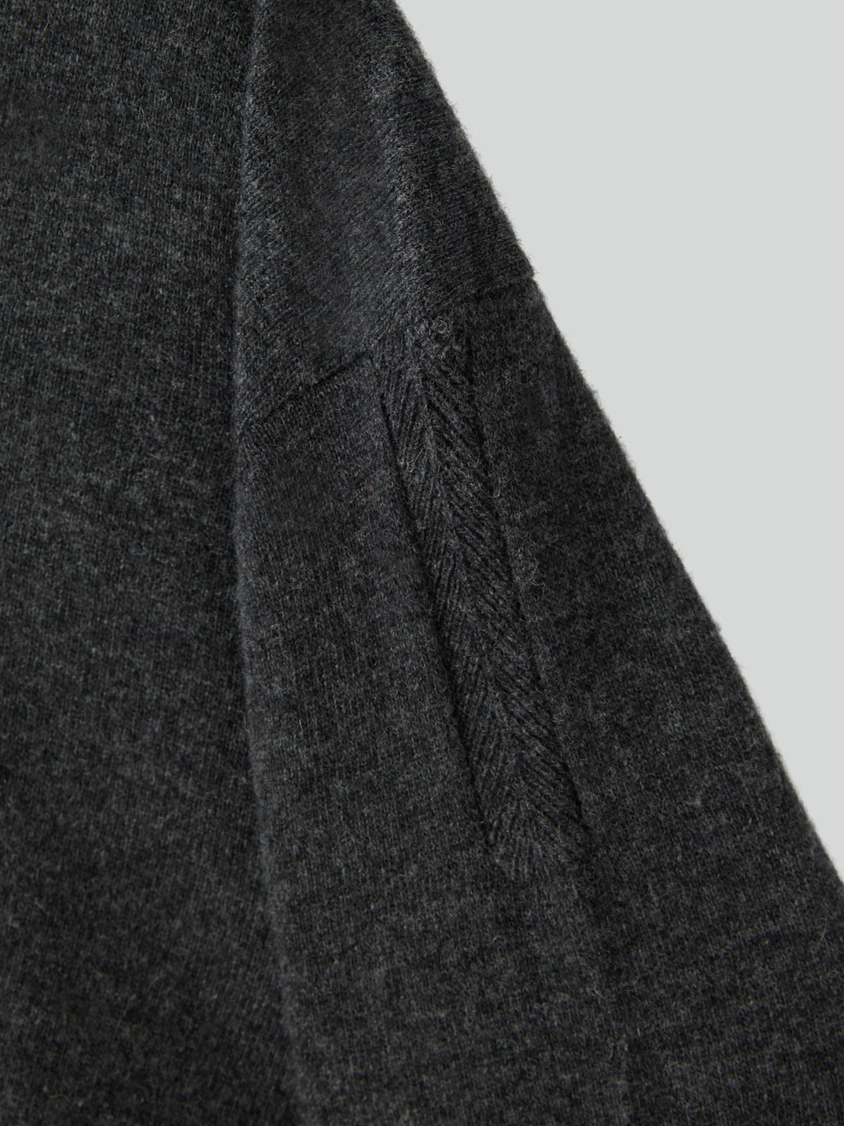 Recto - Shirt Cuffs Detail Knit Top (Charcoal Grey) product image 10 | TRAB K-Fashion Australia