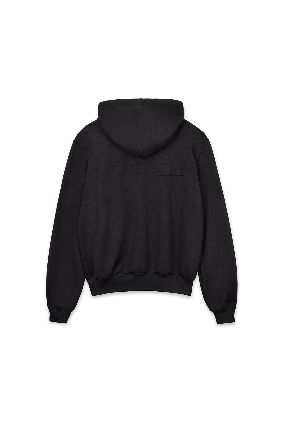 Matin Kim - Back Logo Glitter Hoody Zip Up (Black) product image 2 | TRAB K-Fashion Australia