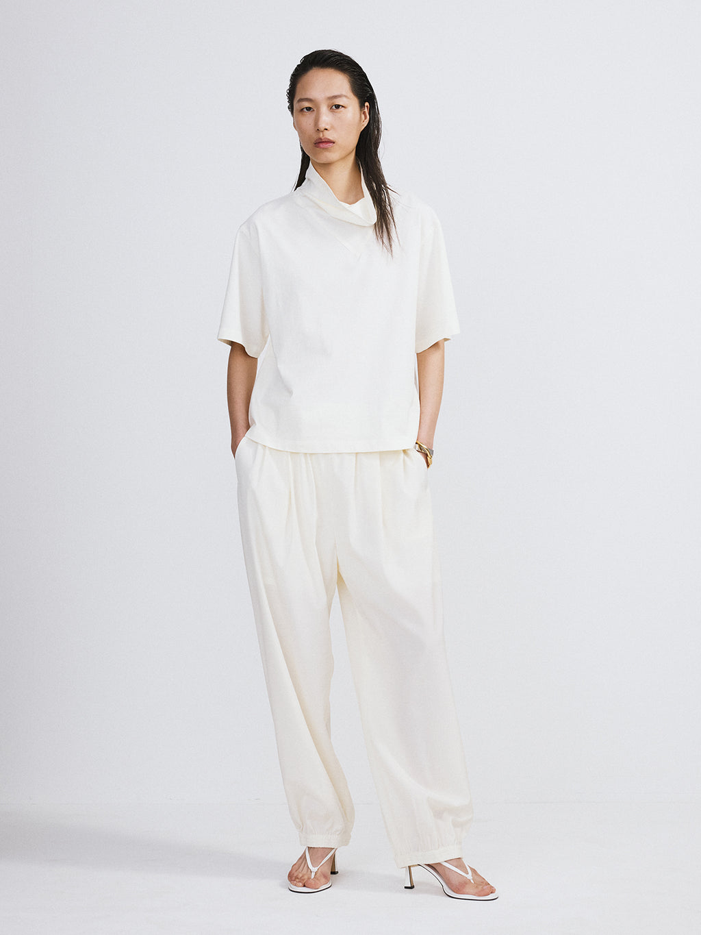 Recto - Banding Jogger Suit Pants (Ivory) product image 2 | TRAB K-Fashion Australia