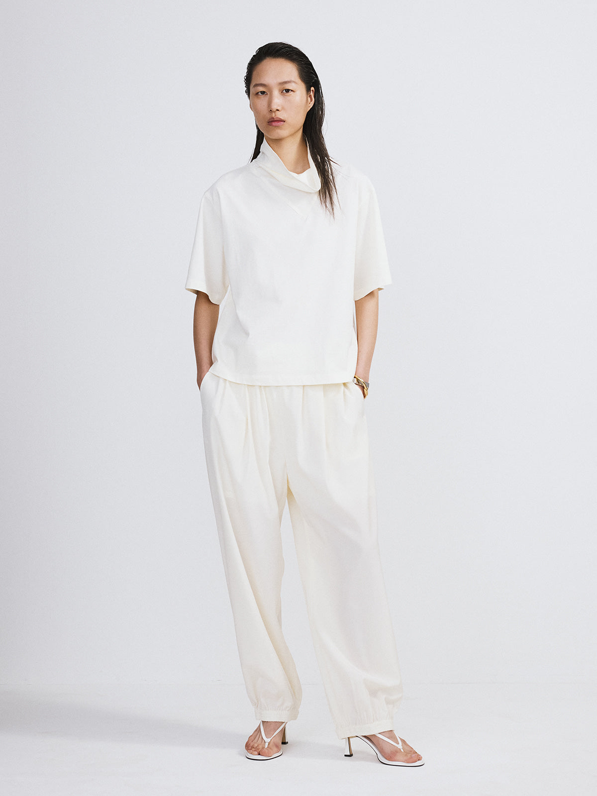 Recto - Banding Jogger Suit Pants (Ivory) product image 2 | TRAB K-Fashion Australia
