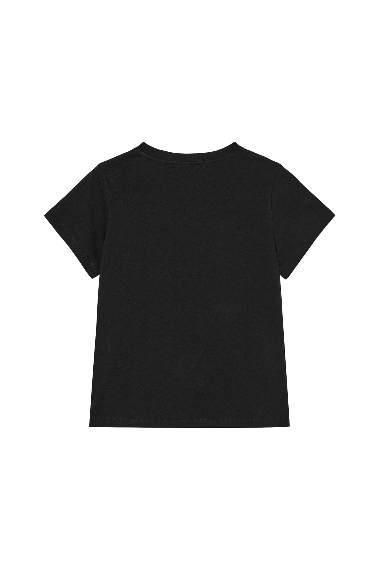 Deinet - Rose Typo Graphic T-Shirt (Black) product image 2 | TRAB K-Fashion Australia