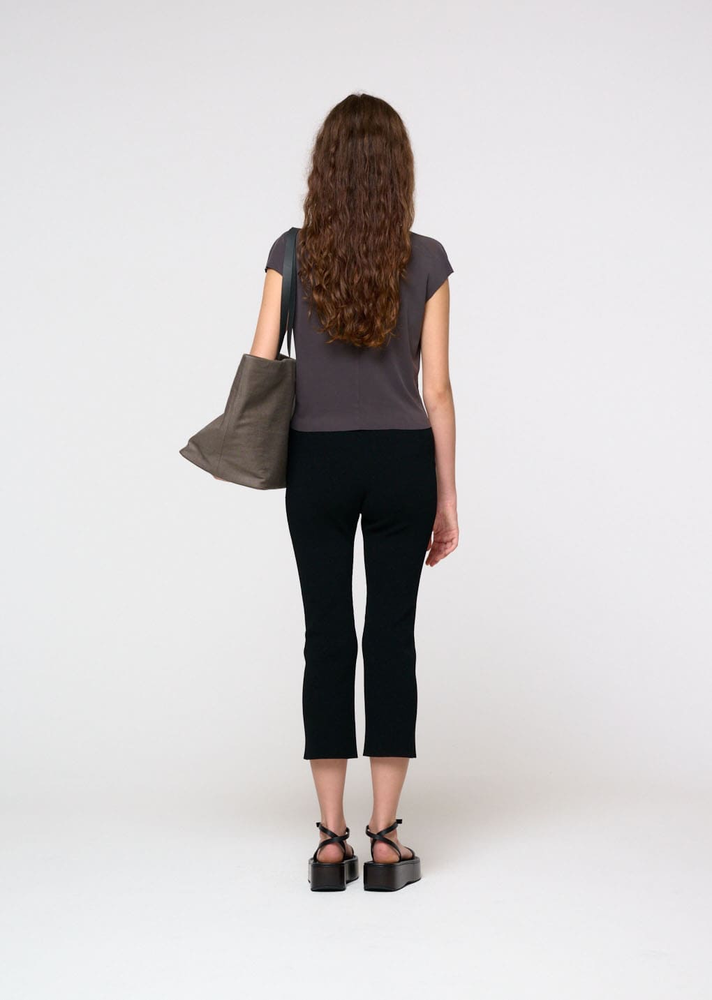 Amomento - Jersey Mock Neck Top (Charcoal) product image 4 | TRAB K-Fashion Australia