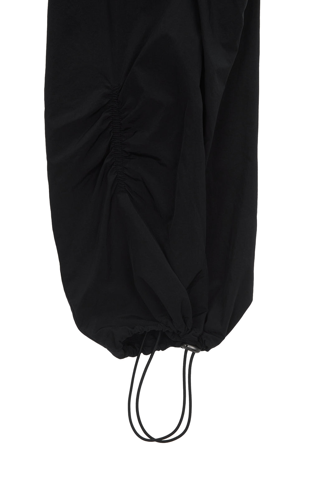Matin Kim - Shirring Point Nylon Pants (Black) product image 4 | TRAB K-Fashion Australia