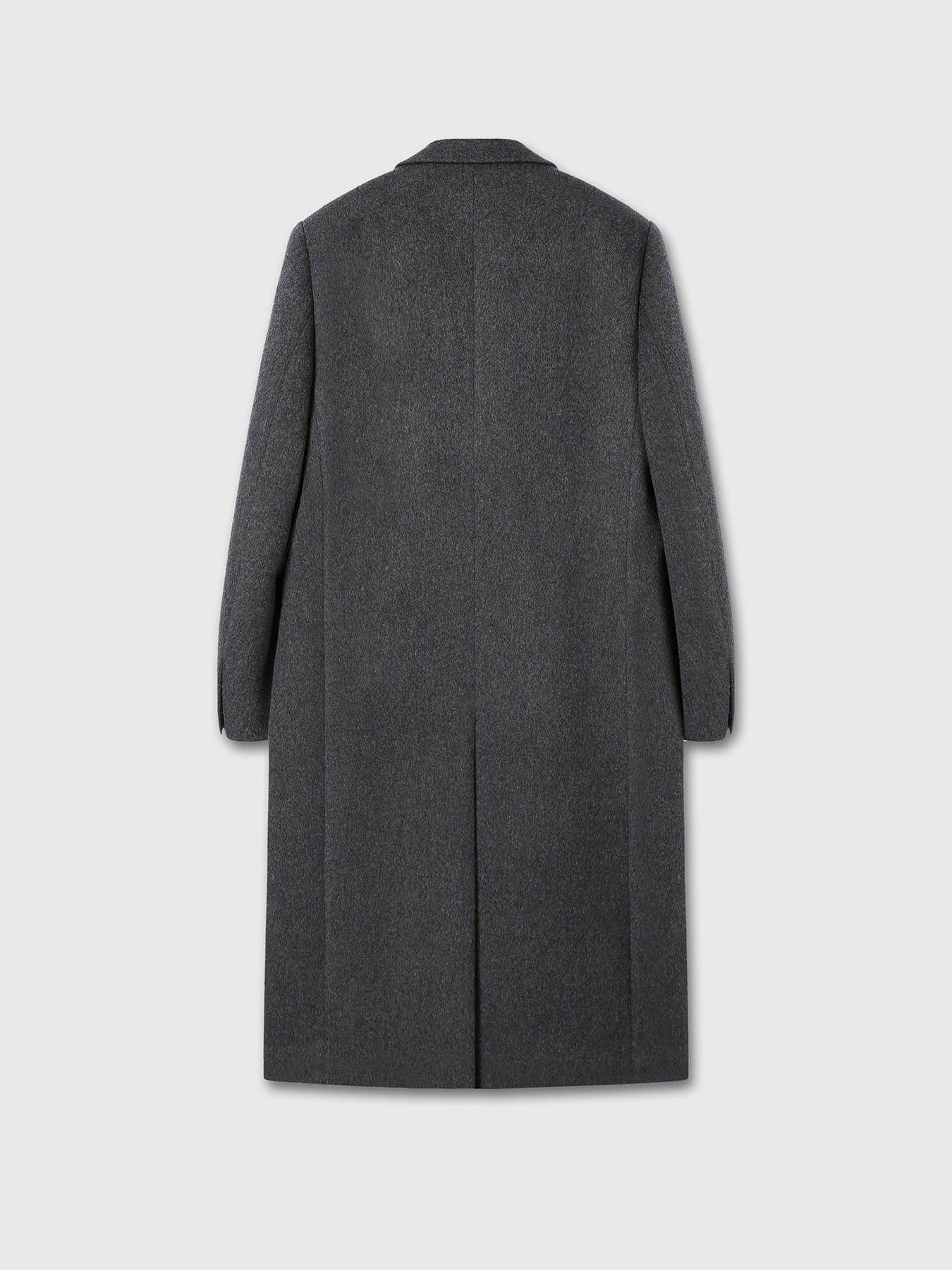 Tonywack - Wool And Cashmere Tailored Wrap Coat (Dark Grey) product image 13 | TRAB K-Fashion Australia