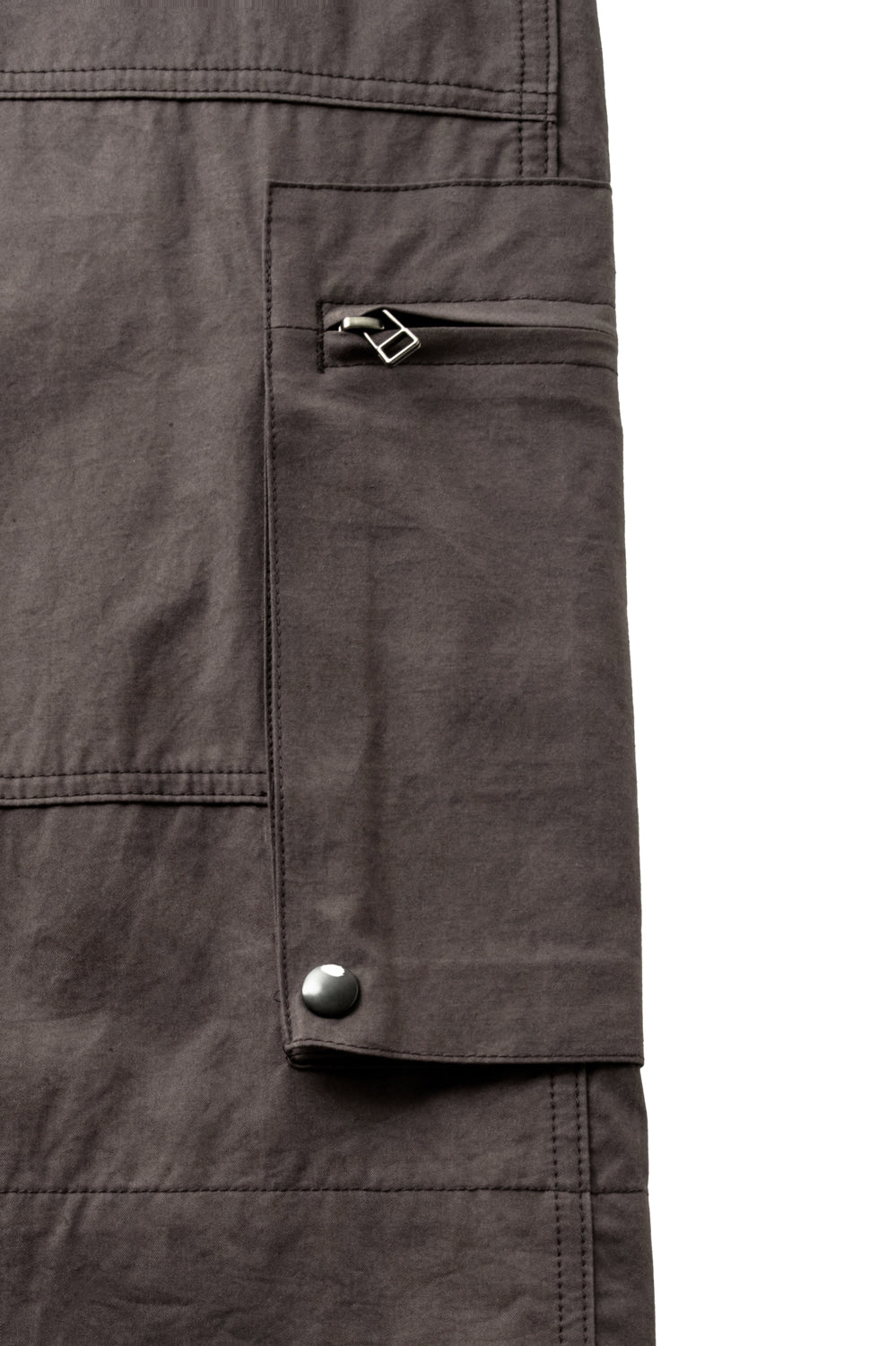 Hatchingroom - Roll Up Fatigue Shorts (Dark Brown) product image 7 | TRAB K-Fashion Australia