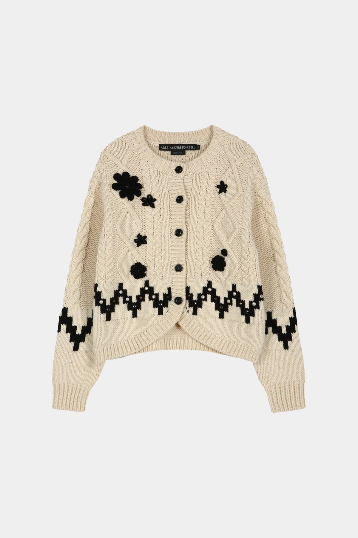 Andersson Bell - Fiori Camelia Cardigan (Ecru) product image 8 | TRAB K-Fashion Australia