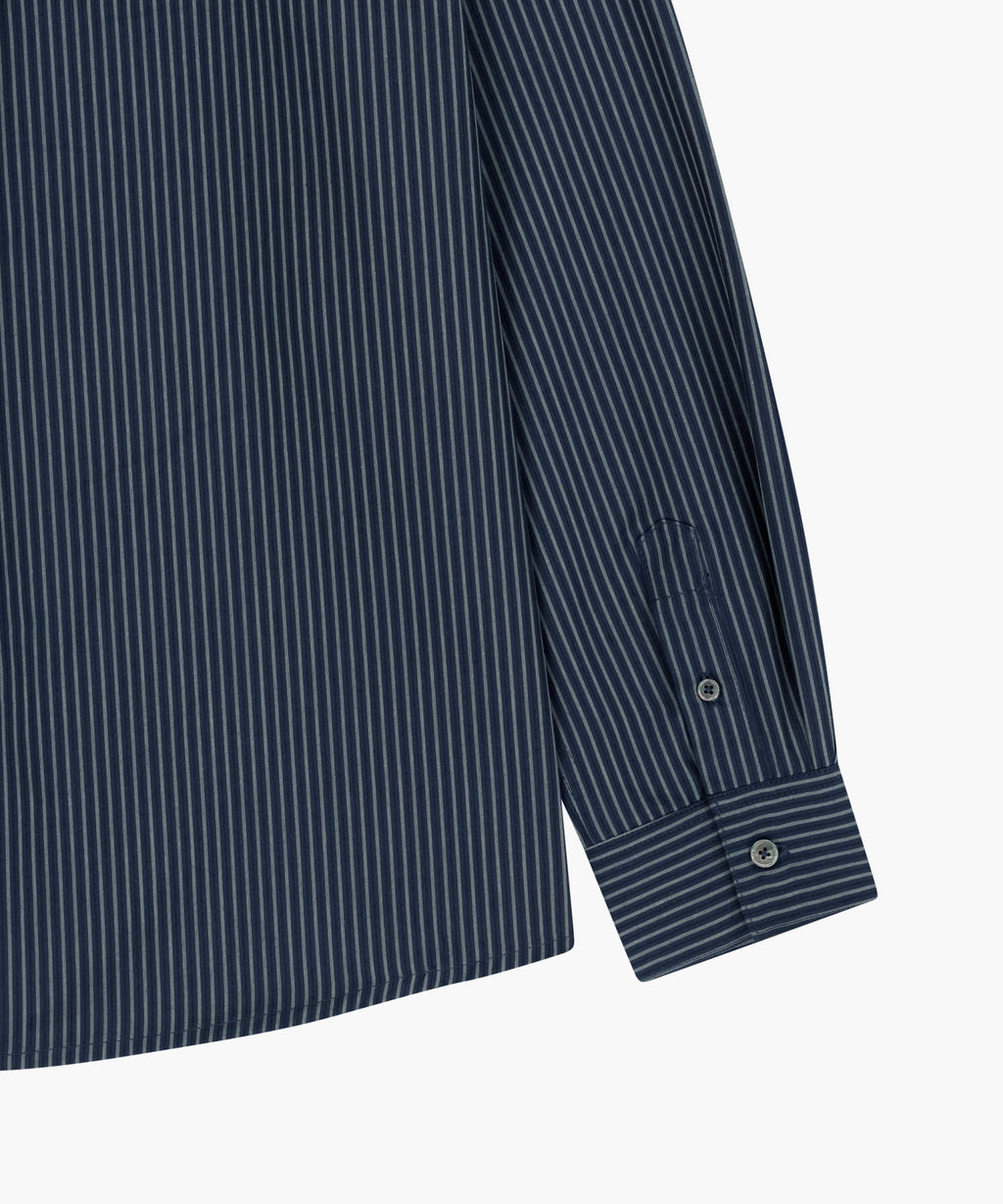 Marithe & Francois Girbaud - Stripe Pattern Shirt (Navy) product image 5 | TRAB K-Fashion Australia
