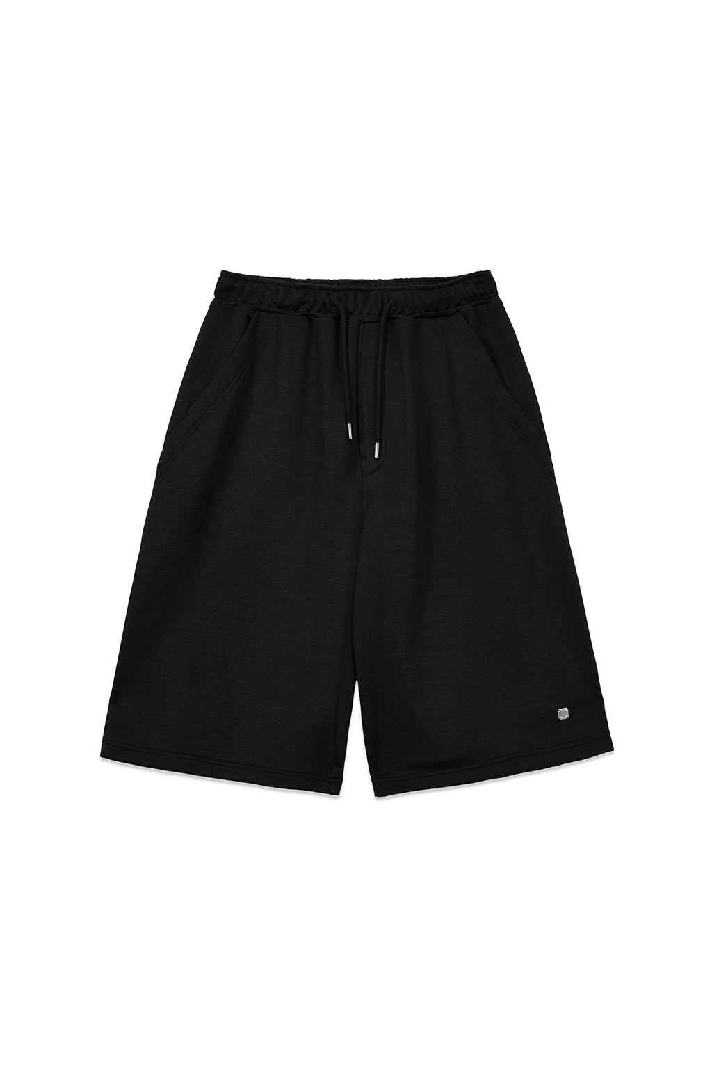 Matin Kim - Back Pocket Glitter Bermuda Sweatpants (Black) product image 2 | TRAB K-Fashion Australia