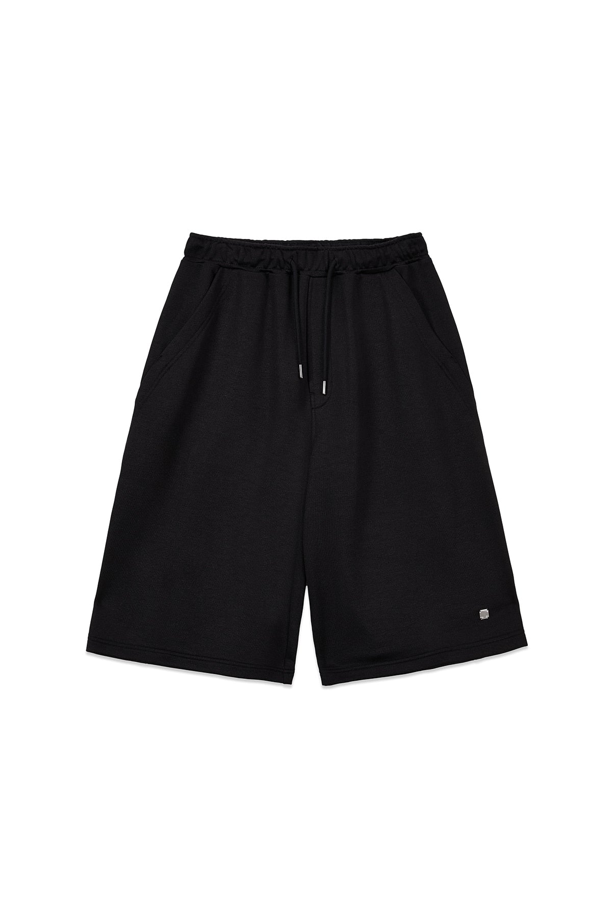 Matin Kim - Back Pocket Glitter Bermuda Sweatpants (Black) product image 2 | TRAB K-Fashion Australia