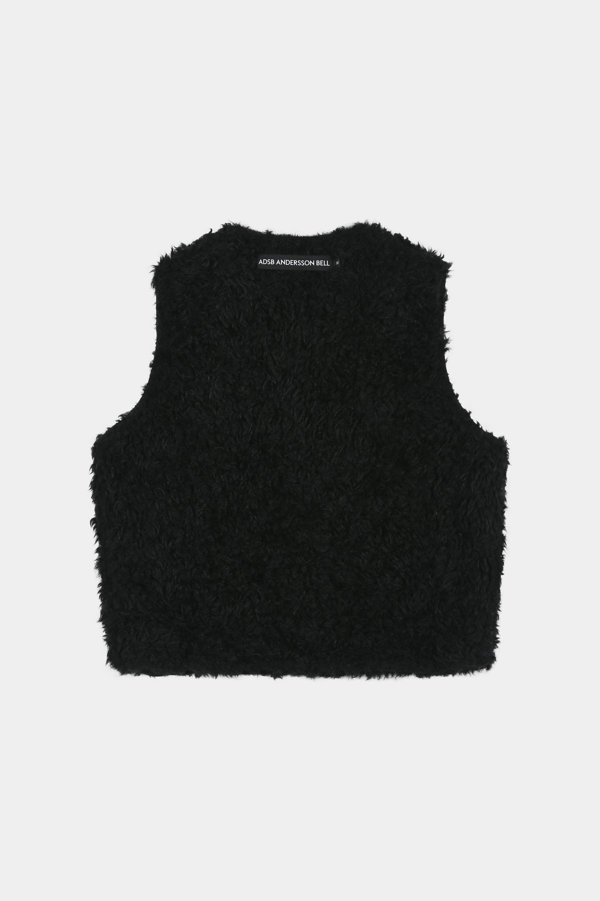 Andersson Bell - Unisex Reversible Collarless Fur Vest (Black) product image 19 | TRAB K-Fashion Australia