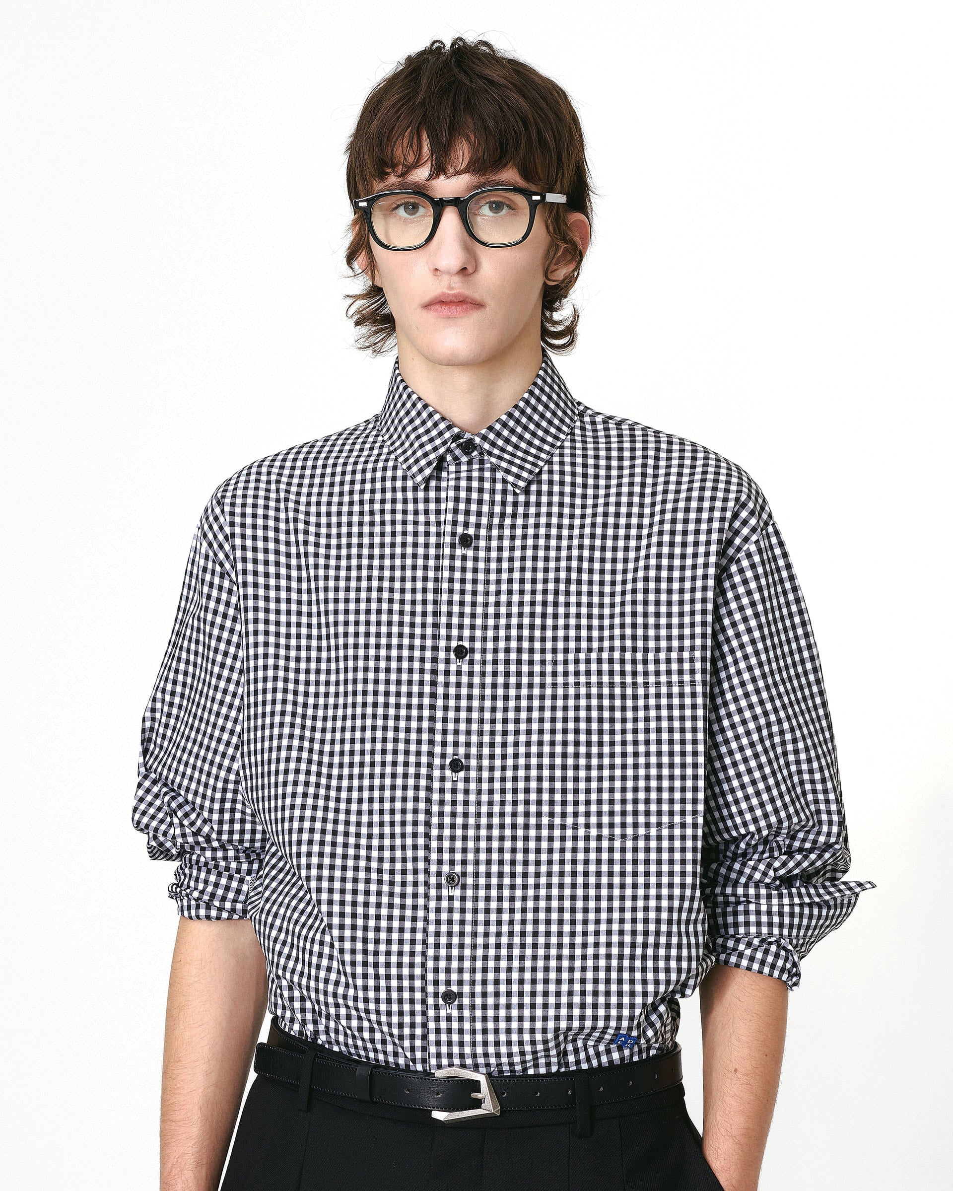Ader Error - Sig; BL Tag shirt 02 (Noir) product image 2 | TRAB K-Fashion Australia