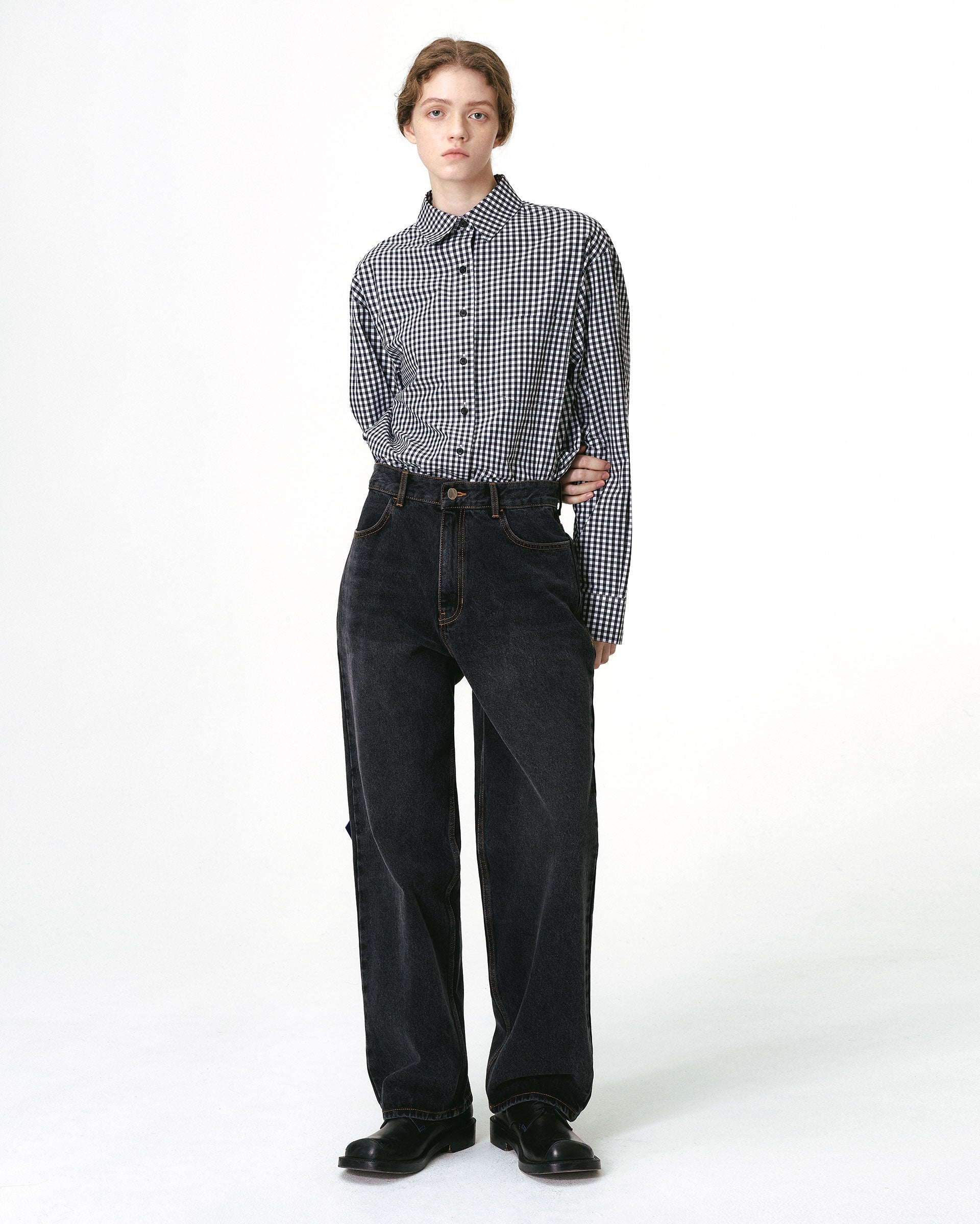 Ader Error - Sig; BL Tag shirt 02 (Noir) product image 1 | TRAB K-Fashion Australia