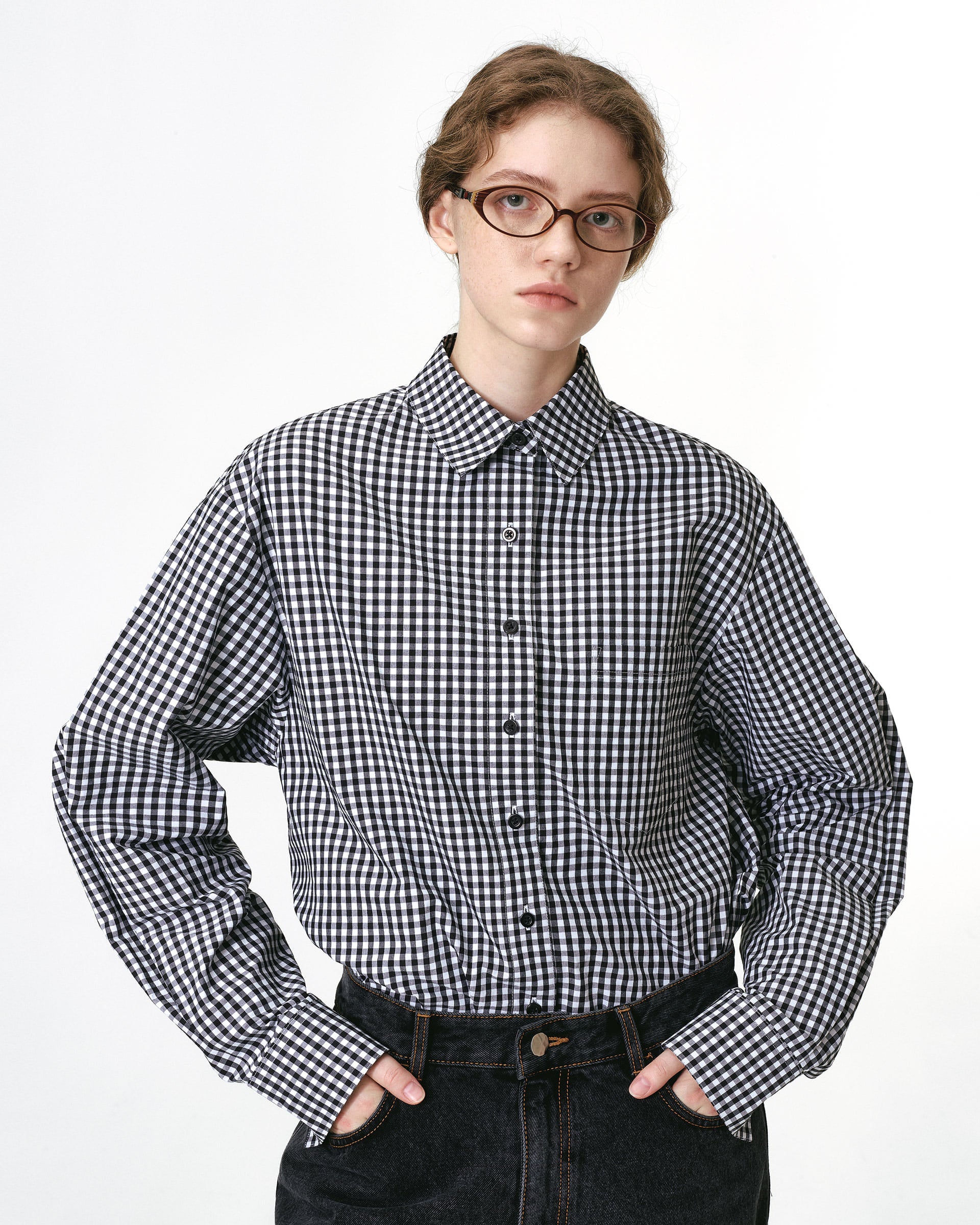 Ader Error - Sig; BL Tag shirt 02 (Noir) product image 2 | TRAB K-Fashion Australia