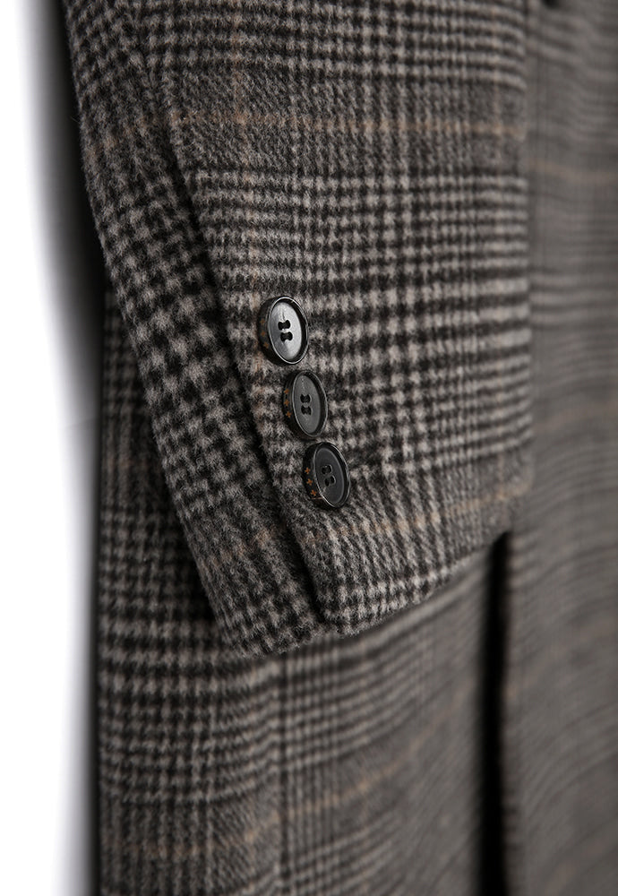 Tonywack - Sortie Wrap Coat (Brown Glen Check) product image 11 | TRAB K-Fashion Australia