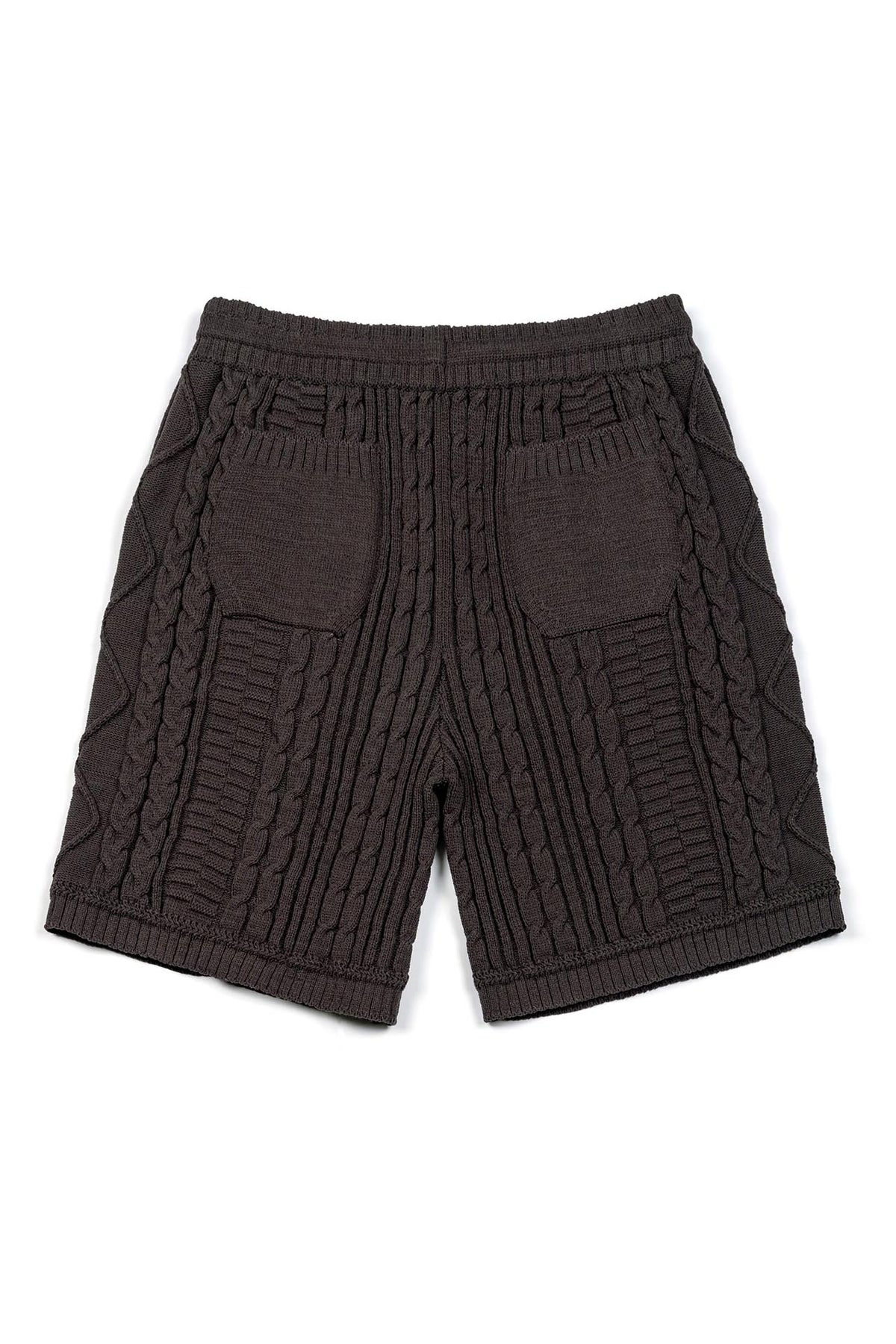 Ioedle - Seeping New Town Cable Knit Shorts (Charcoal) product image 3 | TRAB K-Fashion Australia