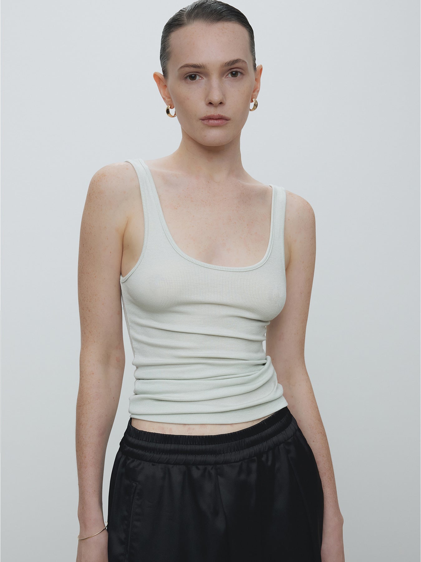 Tonywack - Tencel U-Neck Sleeveless (Mint) product image 1 | TRAB K-Fashion Australia