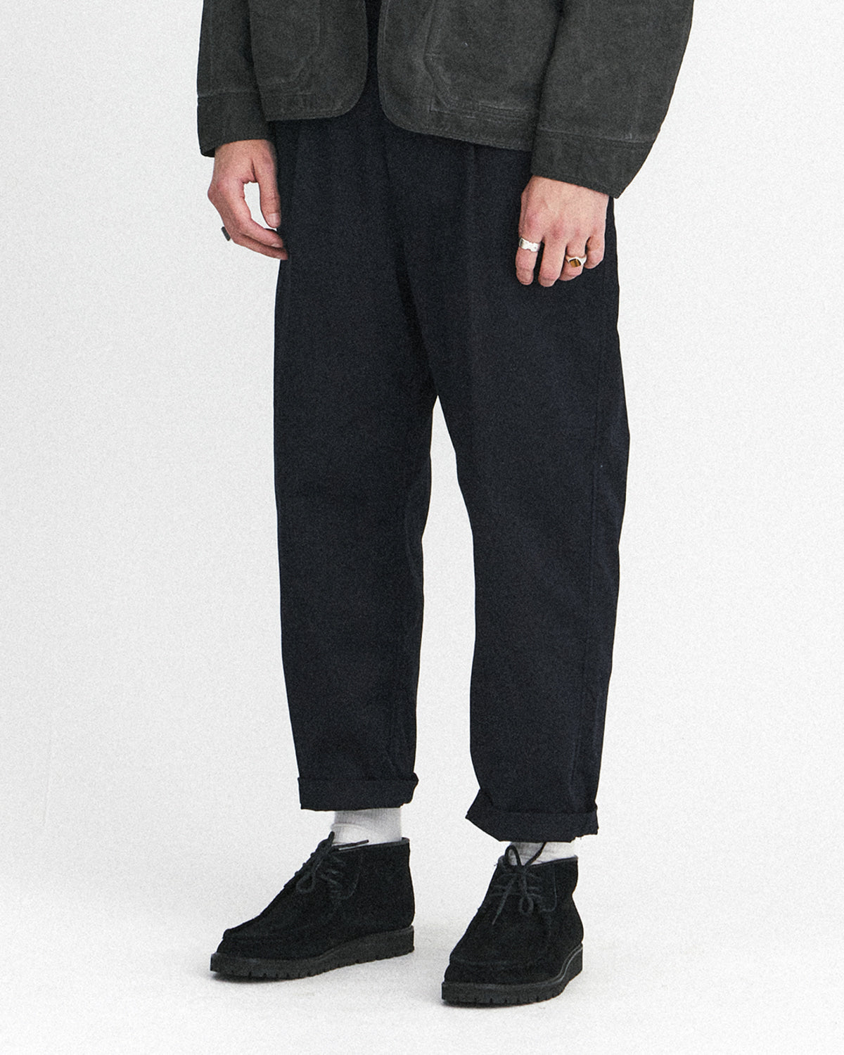 Eastlogue - Single Belted Comfy Pants (D.navy) product image 3 | TRAB K-Fashion Australia