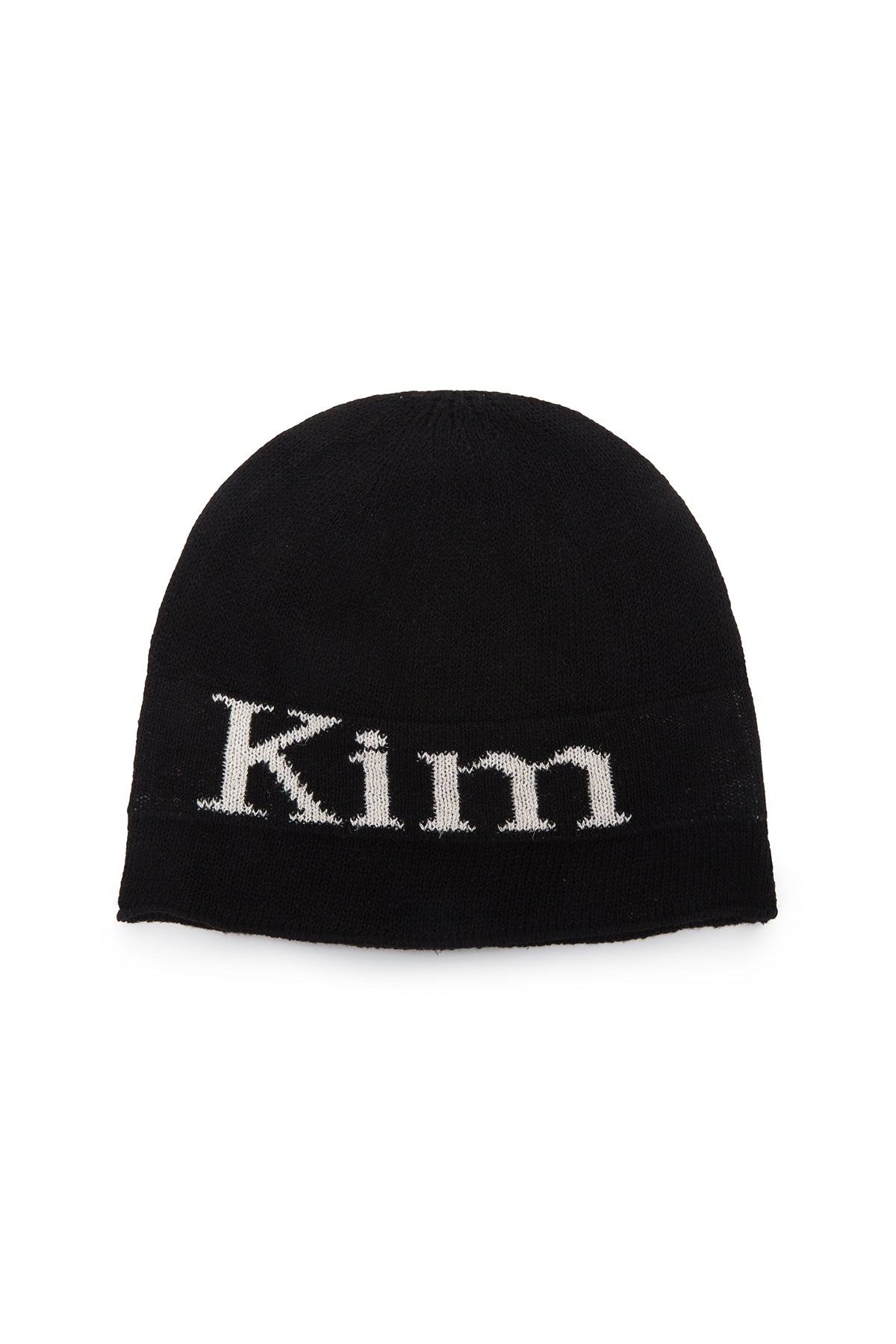 Matin Kim - Logo Linen Short Beanie (Black) product image 3 | TRAB K-Fashion Australia